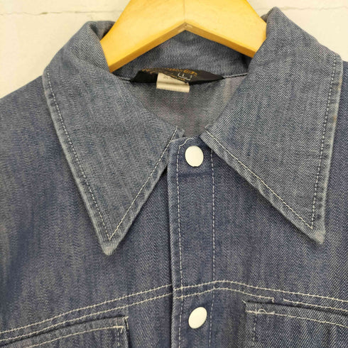 スウィングスター SWINGSTER MADE IN USA 70S ポリ混スナップボタンデニムジャケット メンズ L