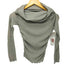 ザラ ZARA ギャザーセミシアーコットントップス レディース import:M