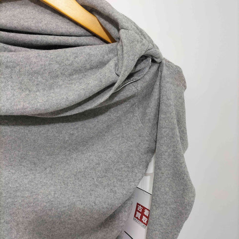 ザラ ZARA ギャザーセミシアーコットントップス レディース import:M