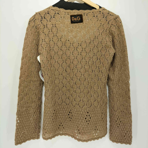ドルチェアンドガッバーナ DOLCE&GABBANA ウール混 モヘヤ混 シースルーニット レディース import:S