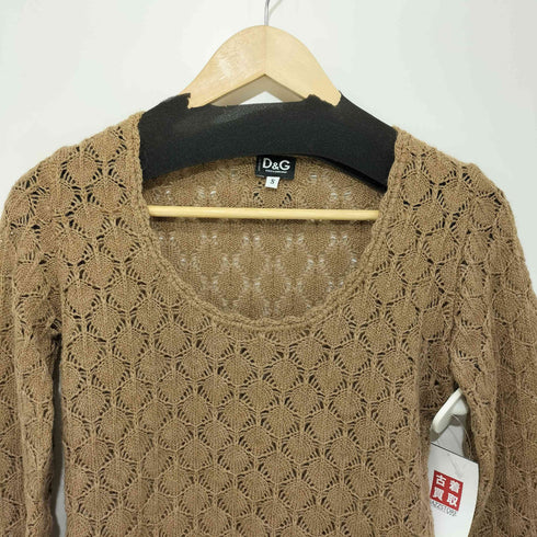 ドルチェアンドガッバーナ DOLCE&GABBANA ウール混 モヘヤ混 シースルーニット レディース import:S