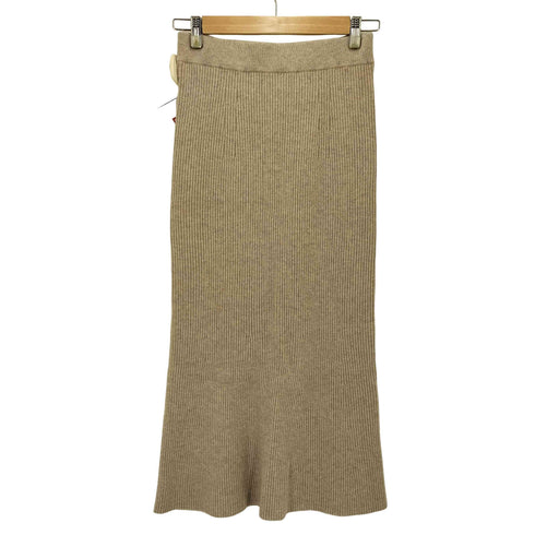 プラージュ R’IAM-Plage ウォッシャブルウール リブニットスカート washable wool レディース 38