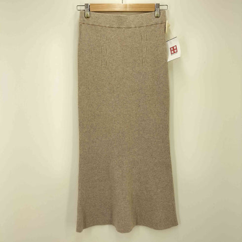 プラージュ R’IAM-Plage ウォッシャブルウール リブニットスカート washable wool レディース 38