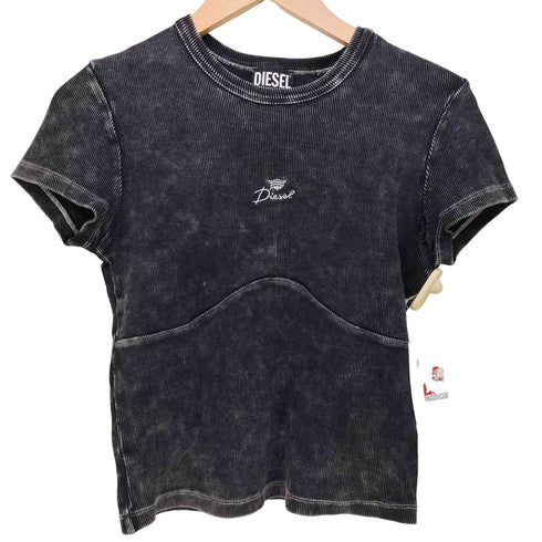 ディーゼル DIESEL 半袖リブTシャツ Y2K レディース import:M