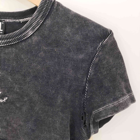 ディーゼル DIESEL 半袖リブTシャツ Y2K レディース import:M