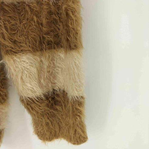 a good bad influence MOHAIR BORDER KNIT メンズ
