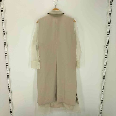 アメリ AMERI LONG VEST SET SHEER DRESS レディース import:S