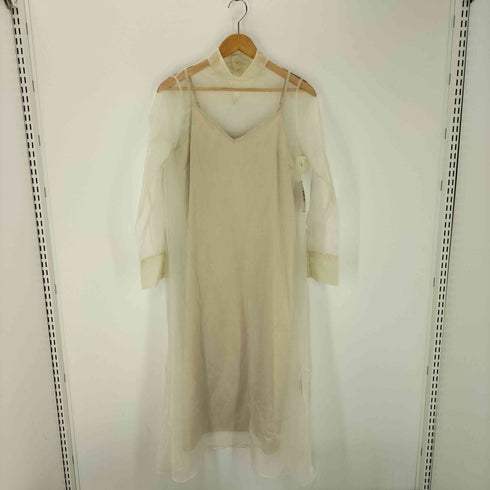アメリ AMERI LONG VEST SET SHEER DRESS レディース import:S
