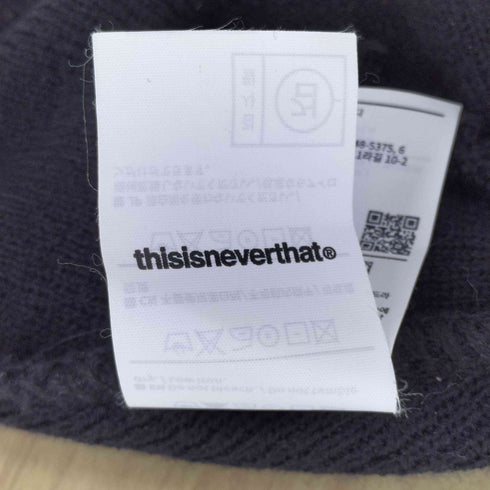 ディスイズネバーザット thisisneverthat 23AW ロゴビーニー メンズ
