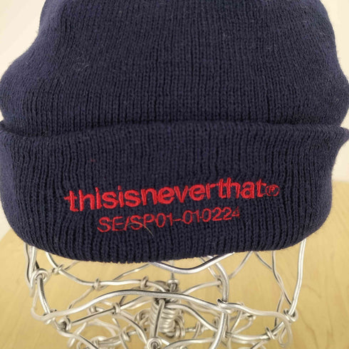 ディスイズネバーザット thisisneverthat ロゴ刺繍ニットキャップ メンズ FREE