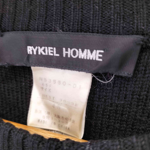 リキエルオム RYKIEL HOMME ウールマルチカラー柄ニット メンズ JPN:48