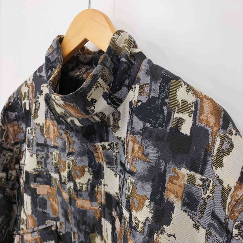 メゾンスペシャル MAISON SPECIAL Abstract Jacquard Dress-Over Short Mods Coat メンズ JPN:1