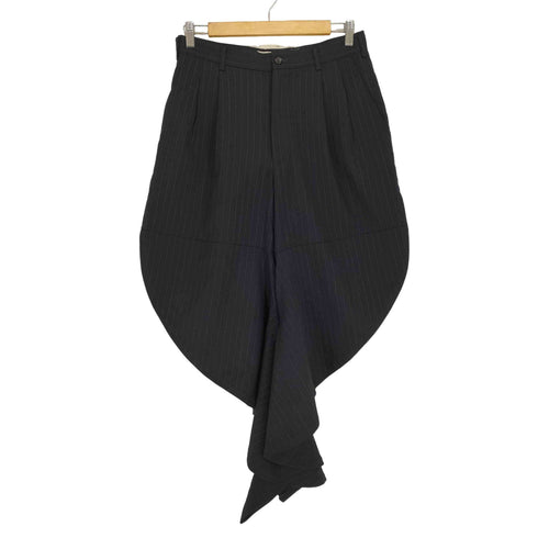 コムデギャルソン COMME des GARCONS AD2010 10AW INSIDE DECORATION 変形カッティング ストライプスラックス レディース M