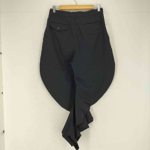 コムデギャルソン COMME des GARCONS AD2010 10AW INSIDE DECORATION 変形カッティング ストライプスラックス レディース M