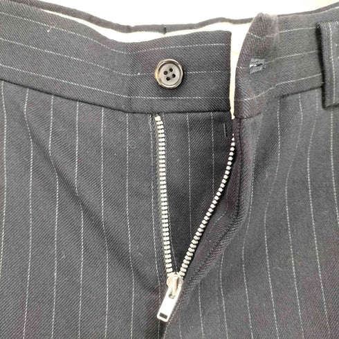 コムデギャルソン COMME des GARCONS AD2010 10AW INSIDE DECORATION 変形カッティング ストライプスラックス レディース M