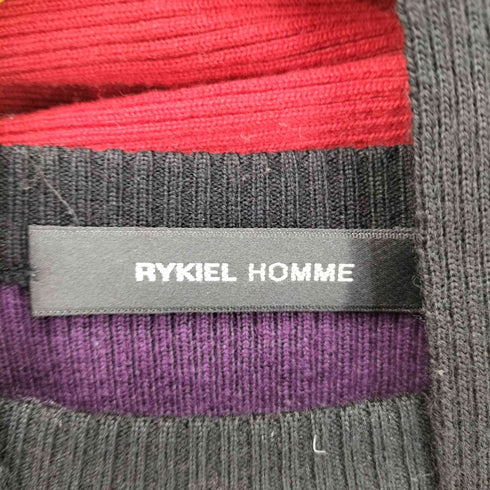 リキエルオム RYKIEL HOMME ウールボーダーニット レディース 48