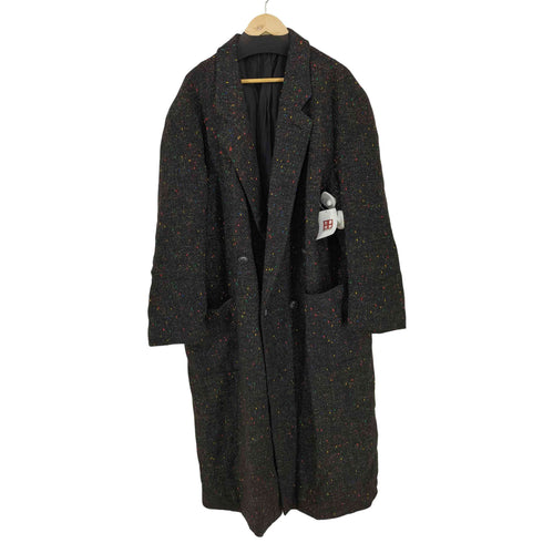 Giannino Vaghi ネップ ツイード ダブル チェスターコート メンズ import:XL