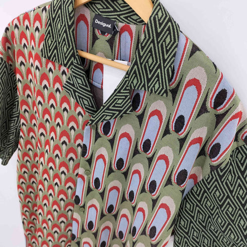 デシグアル Desigual Arty knit shirt メンズ import:M