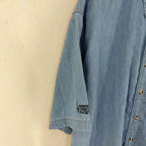 香港製 HOPE LODGE 刺繍 BDデニムシャツ メンズ JPN:XL