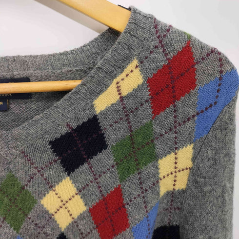 ブルックスブラザーズ BROOKS BROTHERS アーガイルVネックニットセーター レディース import:M