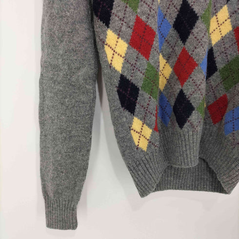 ブルックスブラザーズ BROOKS BROTHERS アーガイルVネックニットセーター レディース import:M