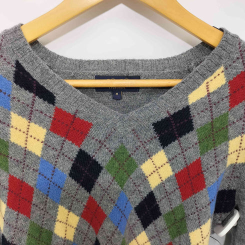 ブルックスブラザーズ BROOKS BROTHERS アーガイルVネックニットセーター レディース import:M