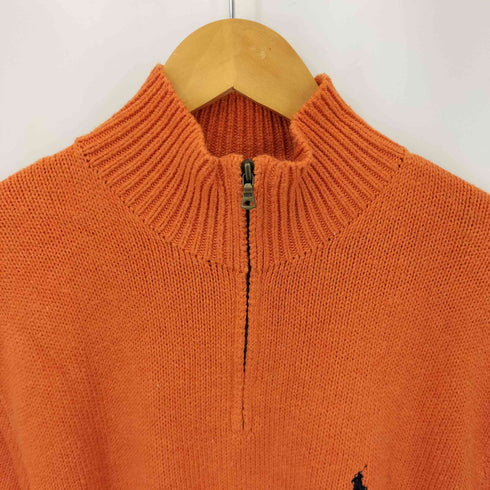 ポロバイラルフローレン Polo by RALPH LAUREN ポニー刺繍ハーフジップニット メンズ JPN:XL