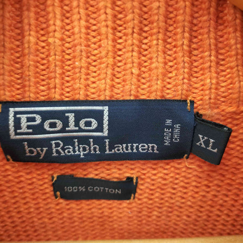 ポロバイラルフローレン Polo by RALPH LAUREN ポニー刺繍ハーフジップニット メンズ JPN:XL