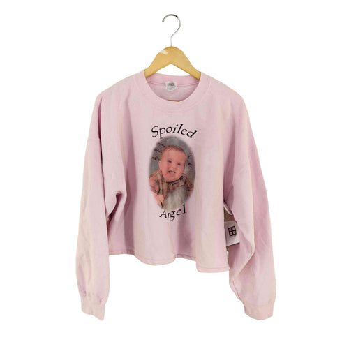 ギルダン GILDAN SPOILED ANGEL 片面プリント クルーネックスウェット レディース JPN:XL