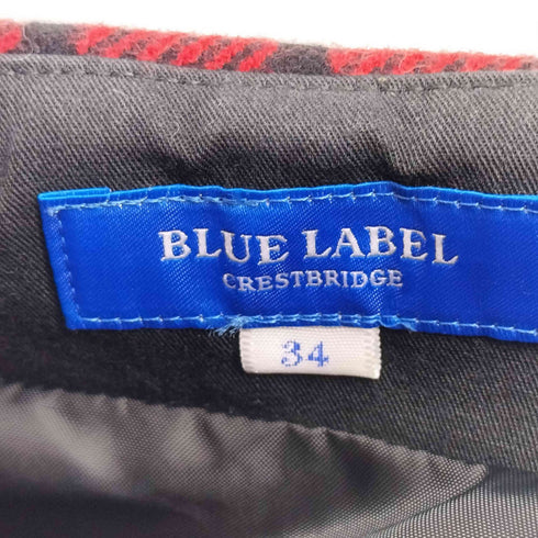 ブルーレーベルクレストブリッジ BLUE LABEL CRESTBRIDGE ウール混プリーツスカート レディース JPN:34