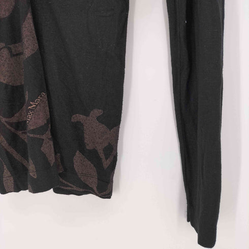 マックスマーラ MAX MARA ボタニカル柄 Vネック カットソー レディース import:S