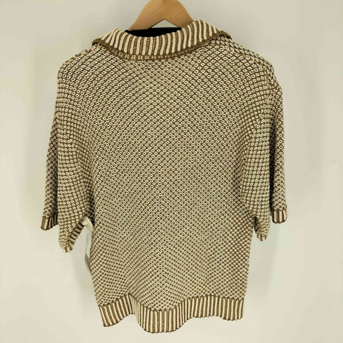 ザラ ZARA TEXTURED KNIT POLO SHIRT テクスチャ― ニット ポロシャツ メンズ import:M