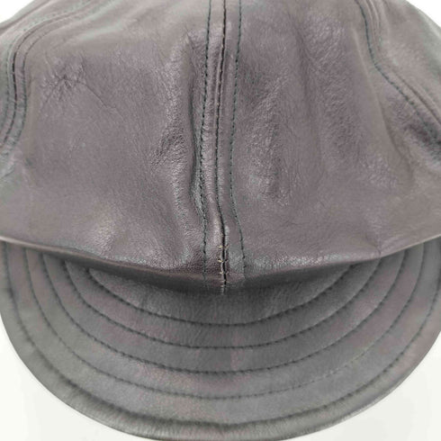 OVER RIDE LEATHER CASQUETTE メンズ 58cm