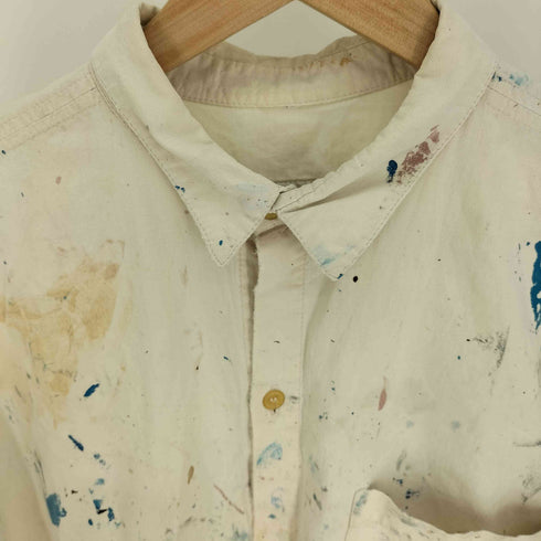 マウイアンドサンズ maui and sons Vaughn ステッチ デザイン ペイント S/S シャツ ダメージ ボロ メンズ