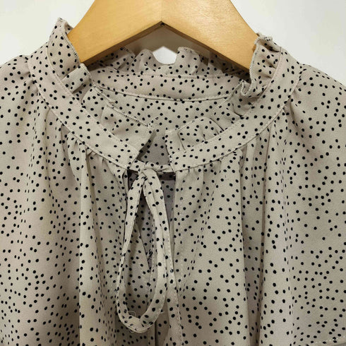 エヌナチュラルビューティーベーシック N.NATURAL BEAUTY BASIC ドット柄半袖ブラウス レディース JPN:M