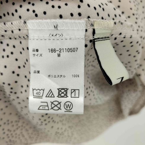 エヌナチュラルビューティーベーシック N.NATURAL BEAUTY BASIC ドット柄半袖ブラウス レディース JPN:M