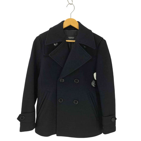 バーバリーブラックレーベル BURBERRY BLACK LABEL ウール ピーコート メンズ S