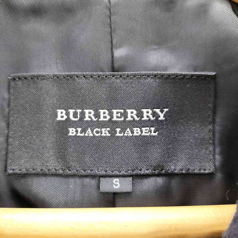 バーバリーブラックレーベル BURBERRY BLACK LABEL ウール ピーコート メンズ S