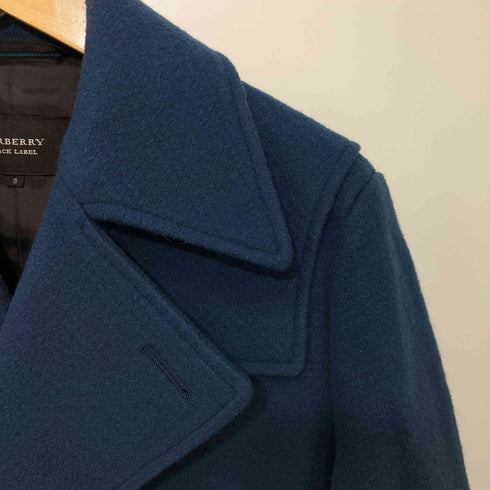 バーバリーブラックレーベル BURBERRY BLACK LABEL メルトンウール ピーコート メンズ S