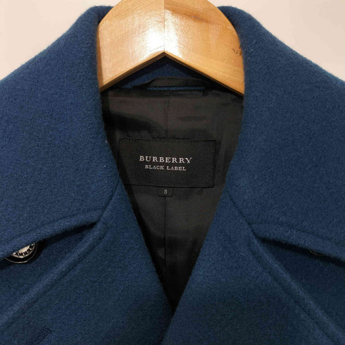 バーバリーブラックレーベル BURBERRY BLACK LABEL メルトンウール ピーコート メンズ S