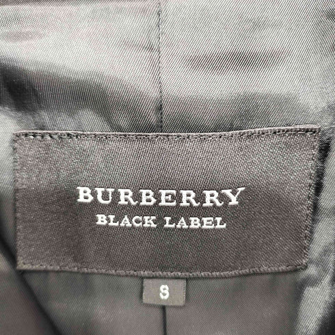 バーバリーブラックレーベル BURBERRY BLACK LABEL メルトンウール ピーコート メンズ S