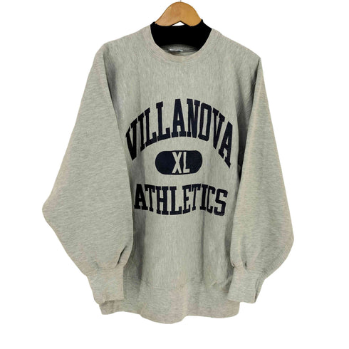 チャンピオン Champion USA製 刺繍タグ REVERSE WEAVE VILLANOVA ATHLETICS 三段 カプセル クルーネックスウェット メンズ import:XL