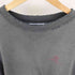 トミーヒルフィガー TOMMY HILFIGER ロゴ プリント 前V コットンポリ クルーネック Tシャツ カットオフ ボロ メンズ import:L