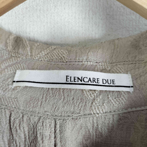 ELENCARE DUE ジャカードステンカラーコート レディース FREE
