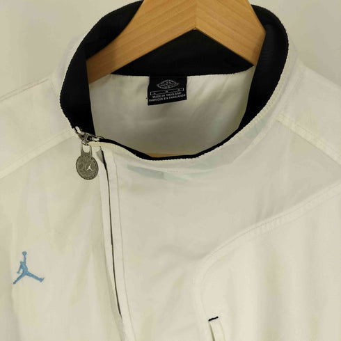 ジョーダンブランド JORDAN BRAND 85-20-05 20th ANNIVERSARY JUMPMAN ジャンプマン 刺繍 湾曲ジップ 変形ジップ 柄 切替 ジップアップ ジャケット メンズ import:L