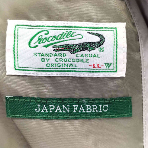 クロコダイル crocodile キルティング フーデッド ダウン ジャケット メンズ LL