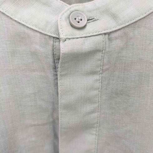 カルバンクライン CALVIN KLEIN Relaxed Fit ロゴ刺繍バンドカラーシャツ メンズ JPN:S