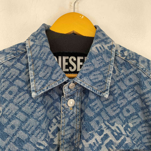 ディーゼル DIESEL ブランディングロゴ デニムジャガードシャツ メンズ JPN:L