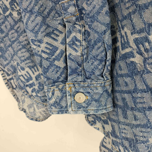 ディーゼル DIESEL ブランディングロゴ デニムジャガードシャツ メンズ JPN:L