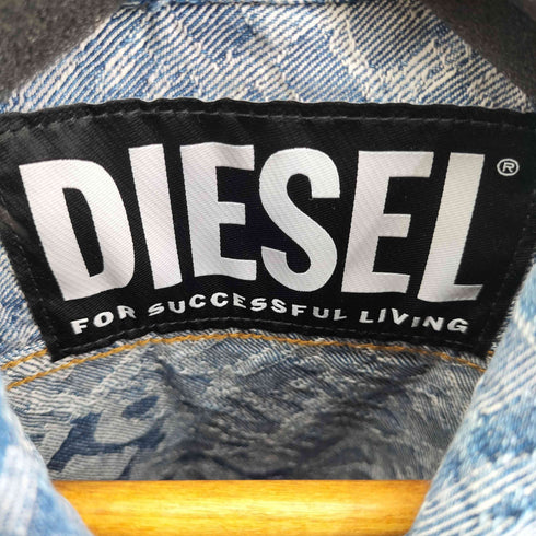 ディーゼル DIESEL ブランディングロゴ デニムジャガードシャツ メンズ JPN:L